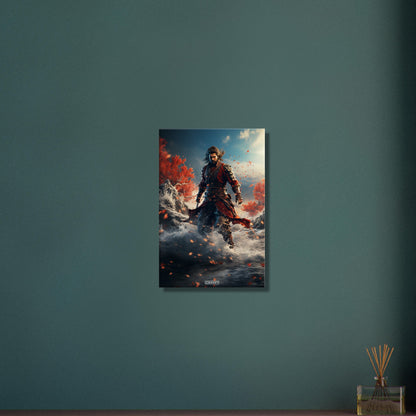 Wasser-Assassine aus Mortal Kombat auf einer Leinwand