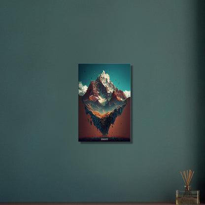 Schwebender Himalaya auf einer Leinwand