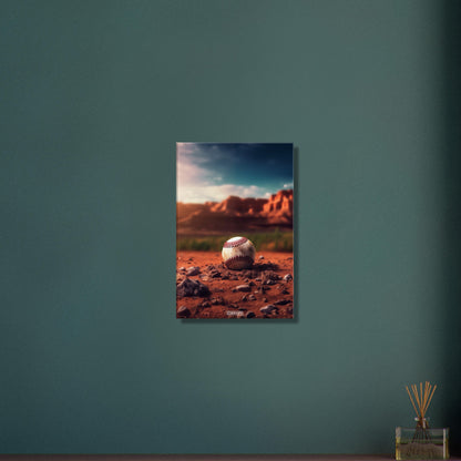 Verlorener Baseball im Grand Canyon auf einer Leinwand