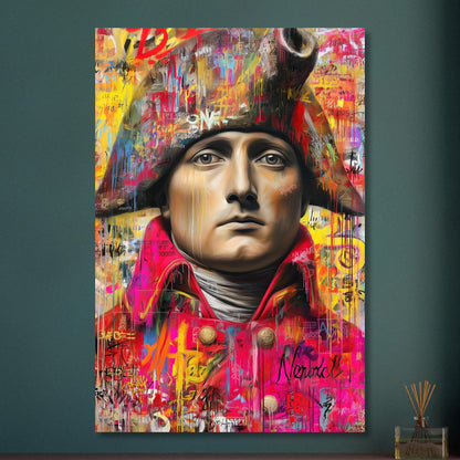Napoleon im Pop Art Stil auf Aluminium