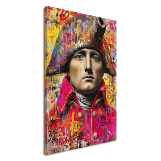 Napoleon im Pop Art Stil auf einer Leinwand