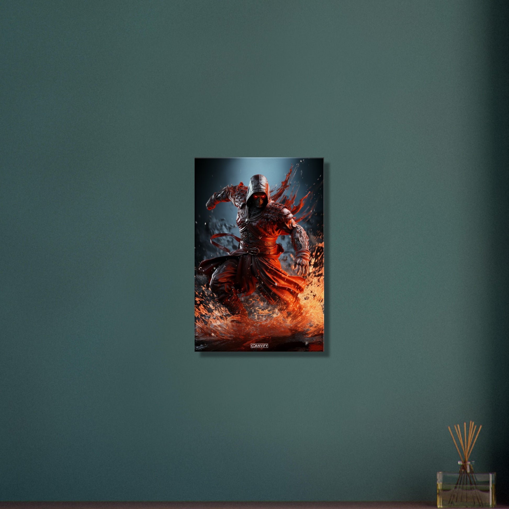 Wasser-Assassine aus Assassin's Creed auf einer Leinwand