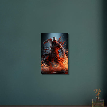 Wasser-Assassine aus Assassin's Creed auf einer Leinwand