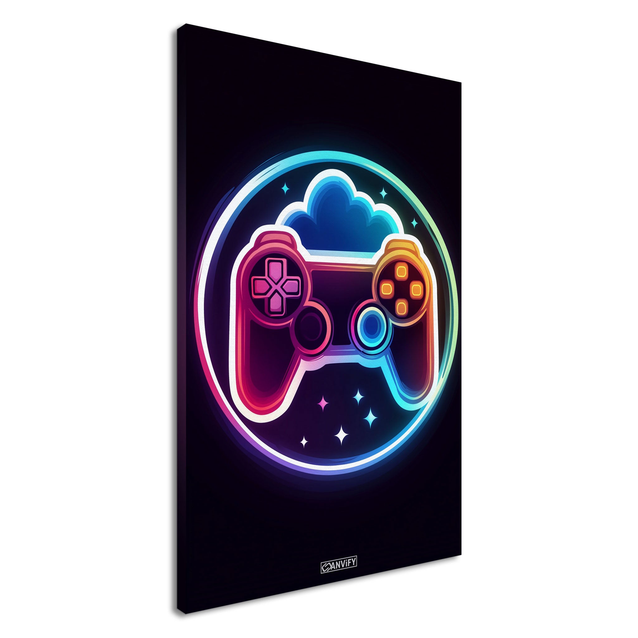 Neon Controller Icon - Canvify