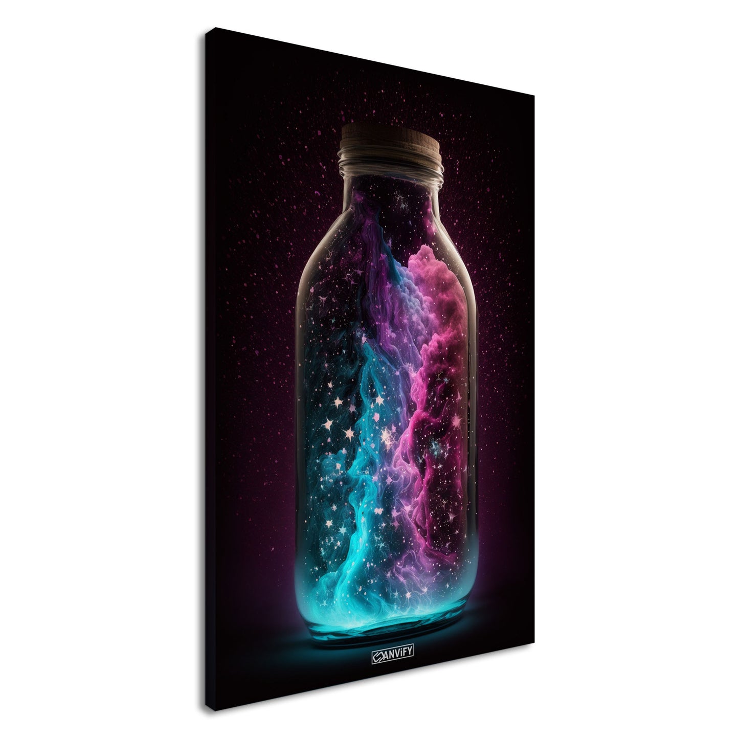 Nebula Cloud in Glas Bottle