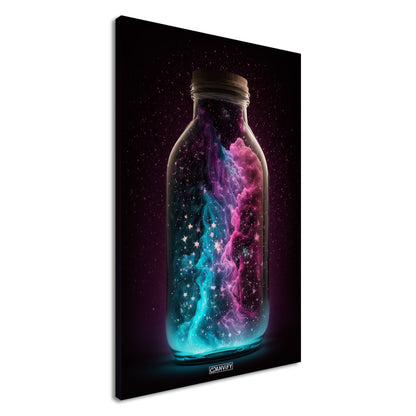 Nebula Cloud in Glas Bottle