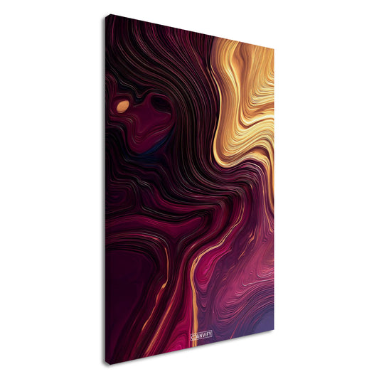 Fluid Art Magenta Curves