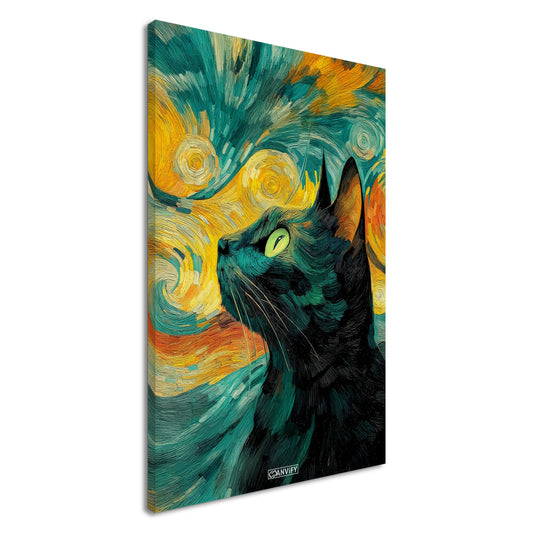 Black Cat Painting