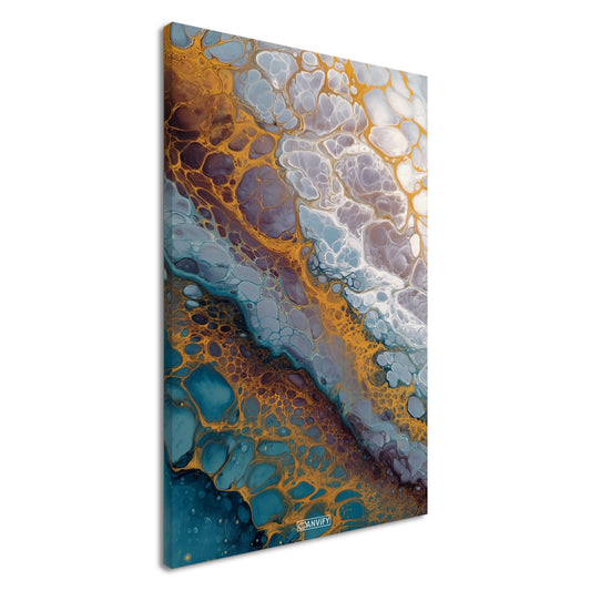 Fluid Art White Bubbles