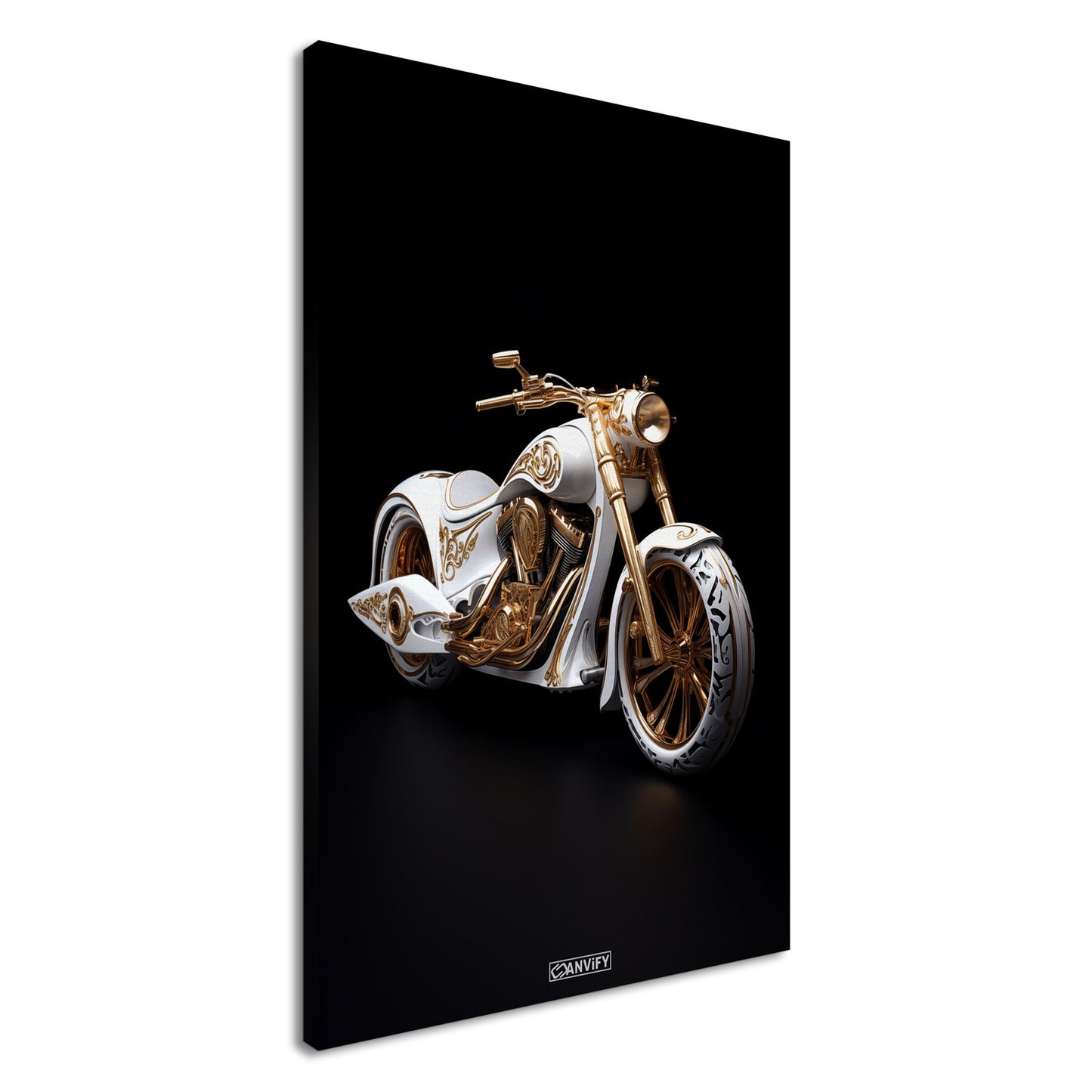 White and Gold Chopper