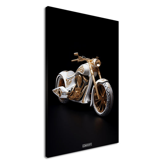 White and Gold Chopper