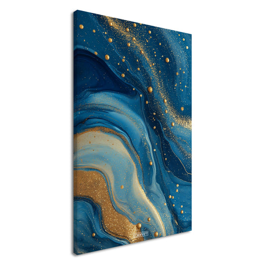 Fluid Art Golden Splashes