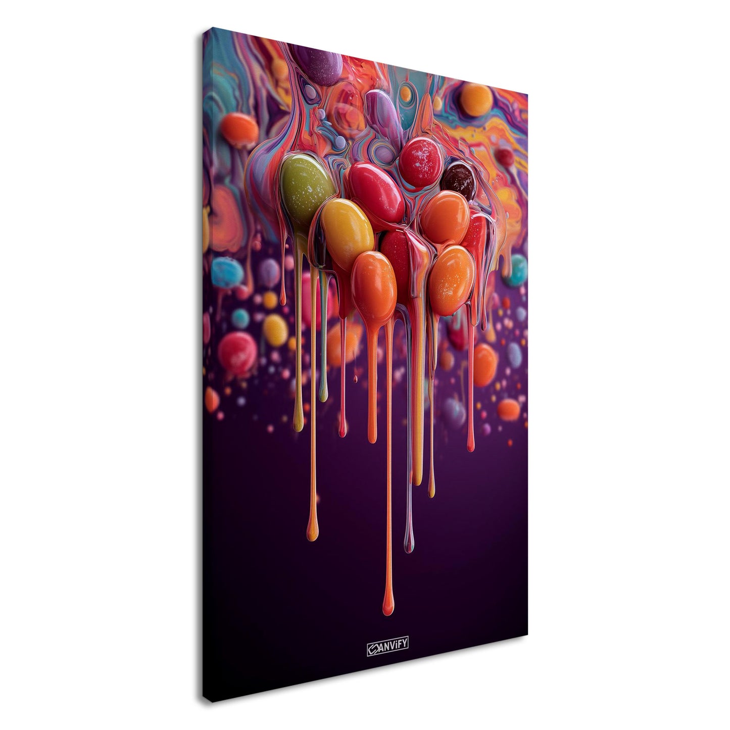 Fluid Art Flowing Bubbles