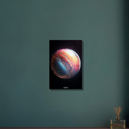 K2-18 Exoplanet in seiner frühen Entstehungsphase auf einer Leinwand